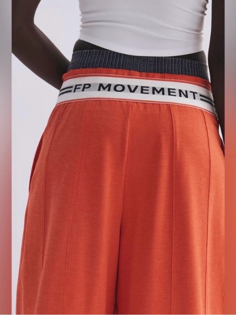 NWT FP Movement Jump Start Joggers in Scarlett - Picture 4 of 5
